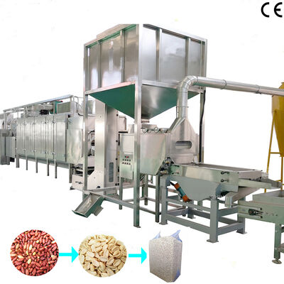 Un buon prezzo. Macchina automatica per la fessurazione e la sbiancatura di arachidi da 500 kg/h-3000 kg/h, macchina per la pelatura ad aria per impianti di lavorazione di frutta secca in linea