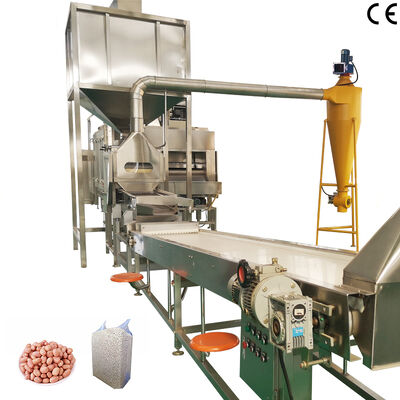 Un buon prezzo. Linea di produzione per la tostatura e la sbiancatura di arachidi in acciaio inossidabile 304 per uso industriale, qualità alimentare, 1000 kg/h-2000 kg/h in linea