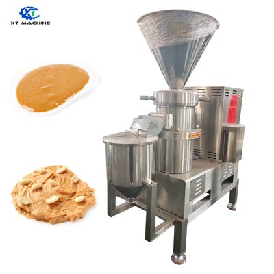 Un buon prezzo. Alta efficienza 130-500 kg/h Colloid Mill di pasta di sesamo / marmellata di cassavia Macchina di triturazione del burro di arachidi con design compatto in linea