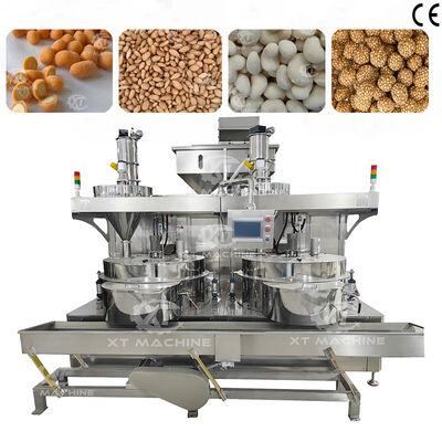 Un buon prezzo. 600-800 kg/h PLC Controllo Noci di arachidi e noccioline macchina di rivestimento automatico per rivestimento uniforme di noccioline snack alimenti in linea