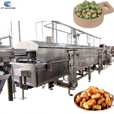 Un buon prezzo. Macchina continua di frittura di arachidi ad alta produzione 500-800 kg/h per cashew/fagioli/mandorle rivestiti in linea