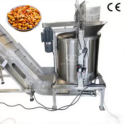 Un buon prezzo. Macchina per friggere arachidi in acciaio inossidabile 304 con controllo intelligente della temperatura e capacità di 300 kg/h in linea