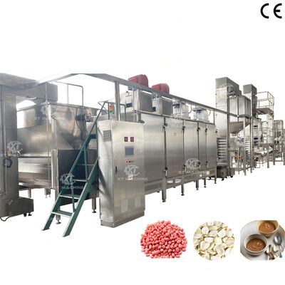 Linea di produzione di burro di arachidi con capacità di 1000 kg/h, attrezzatura per la lavorazione della frutta secca con produzione sterile completamente chiusa