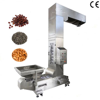 Un buon prezzo. Convogliere automatico a cinghia industriale attrezzature di alimentazione di tipo Z per cereali snack noci trasportatore di sollevamento verticale in linea