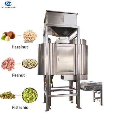 High Efficiency 500-1000kg/h Hot Air Peanut/Hazelnut/Pistachio Blanching Machine with 98% Peeling Rate