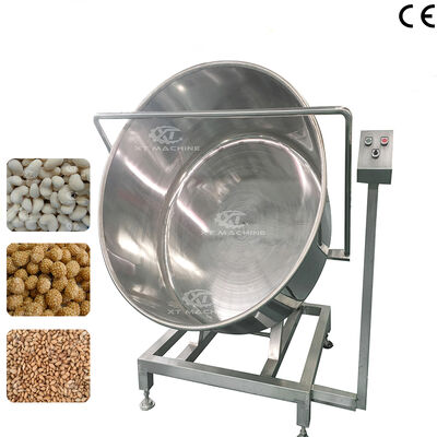 Un buon prezzo. Macchina automatica per la rivestitura di arachidi da 35-40 kg/lotto, attrezzatura per la rivestitura di frutta secca per impianti di lavorazione di frutta secca in linea