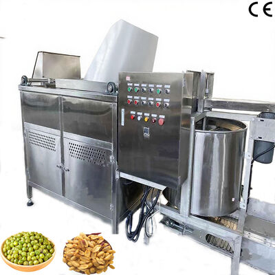 Macchina per friggere alimenti con controllo automatico della temperatura - Friggitrice a batch per arachidi con scarico automatico
