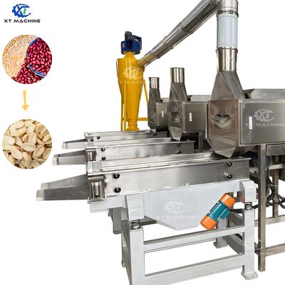 800-1000 kg/h Capacità Split Peanut Blancher con 98-99% di peeling rate e materiale SUS304 per la lavorazione delle arachidi