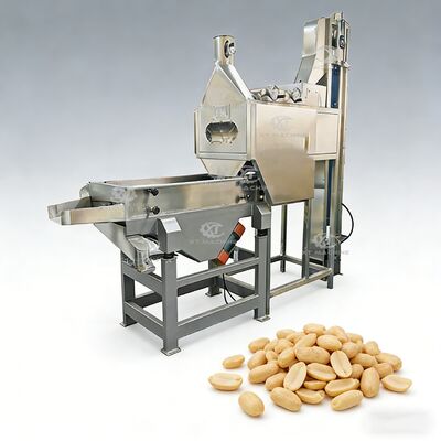 800-1000 kg/h Capacità SUS304 Split Peanut Blancher con 98-99% di peeling rate per le linee di lavorazione delle arachidi