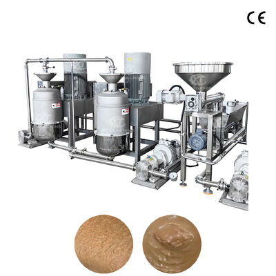 Un buon prezzo. Macchina per taglio e fresatura in acciaio inossidabile SUS304 industriale per burro di frutta secca con finezza da 200-300 mesh e capacità di 1000-1500Kg/h in linea