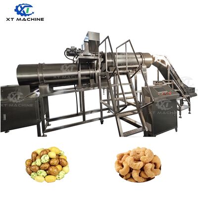 Un buon prezzo. SUS304 Macchina aromatizzatrice a doppio rullo in acciaio inossidabile con sistema di scarico automatico per la fabbricazione di noccioline e snack in linea