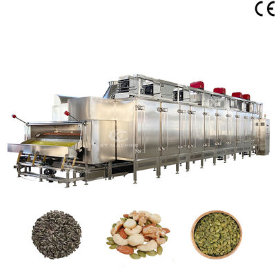 Un buon prezzo. Cintura di tipo Continuo Peanut Roasting Machine con 500kg/h Controllo PLC del forno da forno commerciale per l'elaborazione alimentare in linea