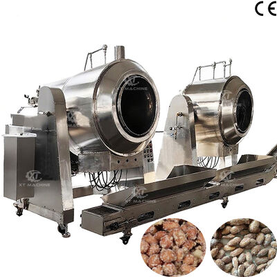 Un buon prezzo. Macchina automatica per la glassatura dello zucchero con macchina per la produzione di arachidi e noci glassate da 70 kg/lotto per l'industria alimentare in linea