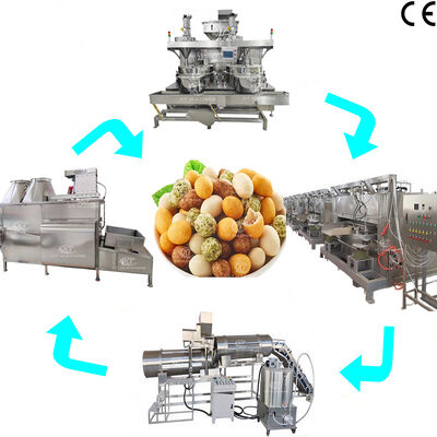 Un buon prezzo. Linea industriale per la copertura, la cottura e la preparazione di arachidi di pelle di pesce, attrezzature per la cottura di noci e noci in linea