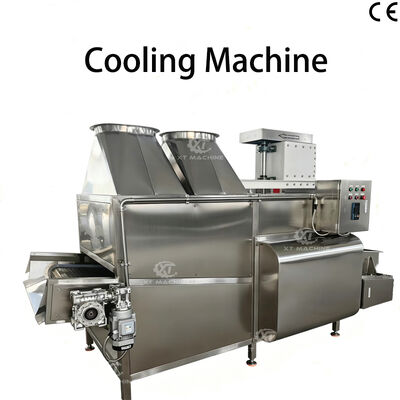 Un buon prezzo. Macchina di raffreddamento per mandorle e arachidi fritte commerciale da 500-1500 kg/h con riscaldamento elettrico in linea