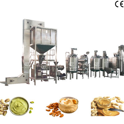 Un buon prezzo. Linea di produzione di burro di arachidi/anacardi croccanti con funzione di degasaggio, capacità 1000-1200 kg/h, impianto di lavorazione della frutta secca in linea