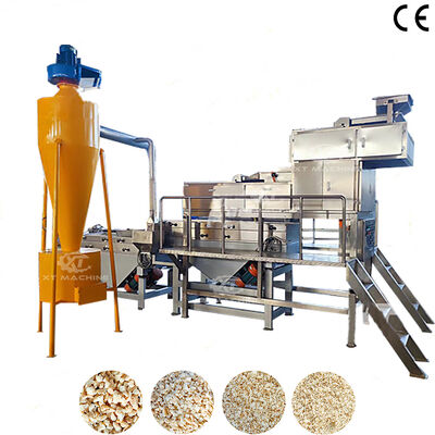 Un buon prezzo. 1000 kg/h-2000 kg/h Macchina a quattro fasi per la triturazione e la classificazione delle noci con potenza personalizzabile per impianti di lavorazione delle noci in linea
