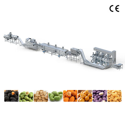 Un buon prezzo. Linea di produzione di frittura di arachidi con rivestimento commerciale Macchina di lavorazione della frittura con acciaio inossidabile 304 in linea