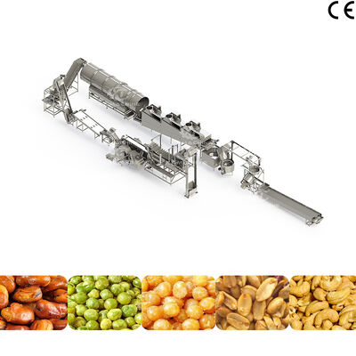 Un buon prezzo. Macchina di produzione di snack a base di noci fritte SS304 completamente automatica in linea