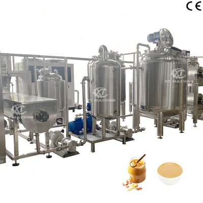 Un buon prezzo. 500-2000 kg/h Linea di produzione di burro di arachidi completamente automatica Macchina per la produzione di pasta di pistacchi con programma di controllo PLC in linea