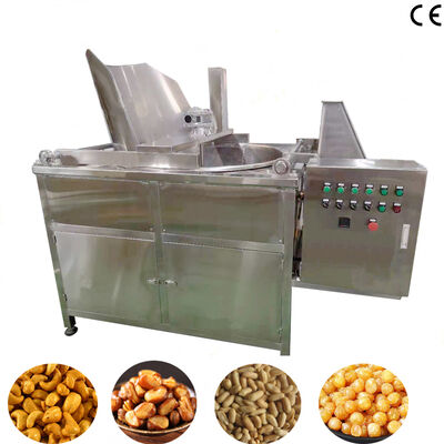 Macchina automatica per la frittura a batch di arachidi con acciaio inossidabile SUS304 e controllo intelligente della temperatura per la lavorazione delle noci