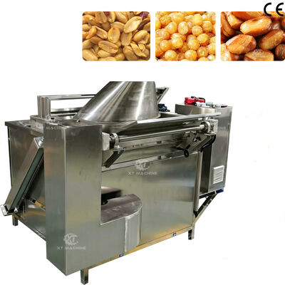 Macchina friggitrice a lotti per mandorle con controllo della temperatura SUS304, macchina friggitrice per patatine di mais per friggere frutta secca alimentare