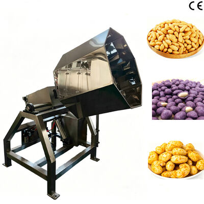Macchina di condimento a tamburo ottagonale completamente automatica e facile da usare con una capacità di 200 kg/h per snack industria alimentare
