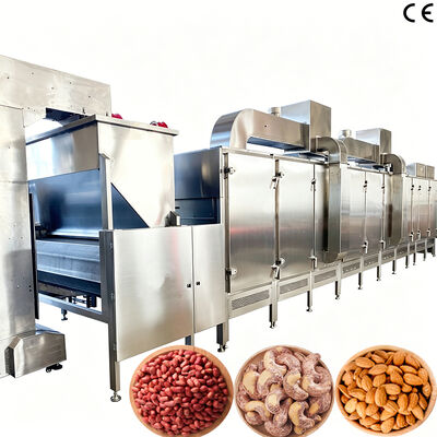 Un buon prezzo. Forno commerciale per torrefazione continua di noci per uso alimentare SS304 per torrefazione di semi di girasole per uso in fabbrica in linea