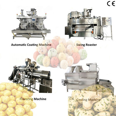 Un buon prezzo. SUS304 personalizzabile 200 kg/h-500 kg/h Linea di produzione di rivestimento e torrefazione di noci per un'efficiente lavorazione della torrefazione degli alimenti in linea