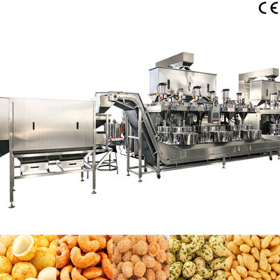 Un buon prezzo. SUS304 Macchina automatica di produzione di hamburger di noccioline rivestiti con pasta di alta qualità per la lavorazione di snack in linea