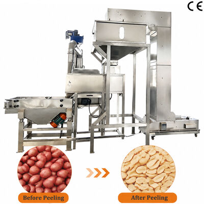 Un buon prezzo. SUS304 Macchina automatica per tagliare e sbiancare le arachidi Macchina per pelare l'aria per un'efficiente lavorazione degli alimenti in linea