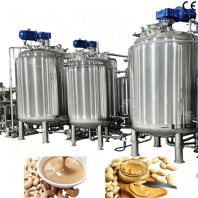 Un buon prezzo. Classe alimentare Macchine automatiche per la miscelazione del burro di arachidi/burro di mandorle/serbatoio di degassatura/macchina di raffreddamento in linea