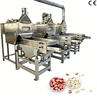 Un buon prezzo. SS304 Split Peanut Kernel Blanching Machine Air Peeler per arachidi 1000 kg/h per impianti di trasformazione alimentare in linea