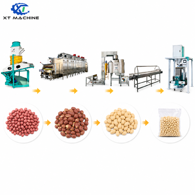 Un buon prezzo. 400-600 kg/h SUS304 Macchina per sbiancare le arachidi ad aria calda con un tasso di sbucciatura del 95-97% per la linea di produzione di arachidi sbiancate in linea