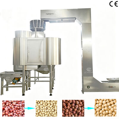 Un buon prezzo. Macchina industriale quitadora de pelle rossa di cacahuete y blanqueadora, pala di fondo di acciaio inossidabile in linea