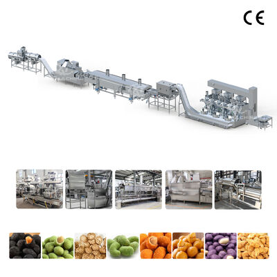 Un buon prezzo. Linea di produzione di arachidi rivestite con controllo PLC chiavi in ​​mano | Impianto di condimento per frittura di rivestimento di noci industriali in linea