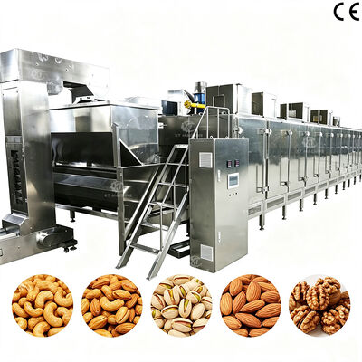 Maquina de Tostado Continuo de Cacahuete y Almendras con temperatura regolabile per impianti di lavorazione dei frutti secchi