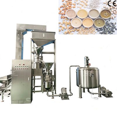 Un buon prezzo. Linea di produzione di burro di arachidi tipo semplice da 500 kg/h Macchina automatica per la macinazione del burro di pistacchio con controllo PLC in linea