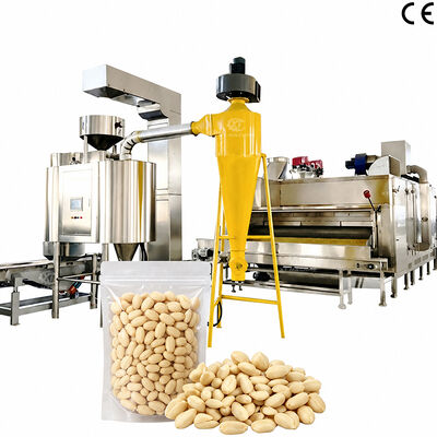 Un buon prezzo. Macchina automatica di sbiancamento di cacao tostato 500-2000 kg/h, peladora di fünduk e pistacchio per linee di produzione di frutti secchi sbiancati in linea