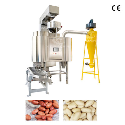 Un buon prezzo. Nuova macchina di sbiancamento dell'aria di arachidi in acciaio inossidabile controllata da PLC Macchina di sbucciatura di ceci di nocciole per impianti di lavorazione di noci in linea