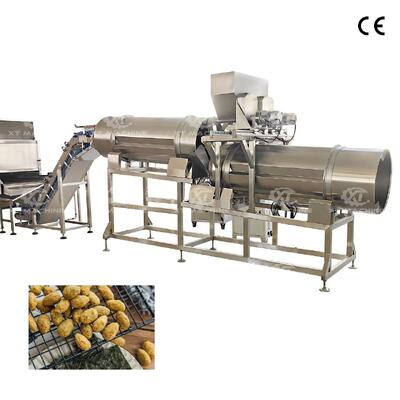 Un buon prezzo. Macchine industriali ad alta velocità per la produzione di hamburger di arachidi con rivestimento di pasta in linea