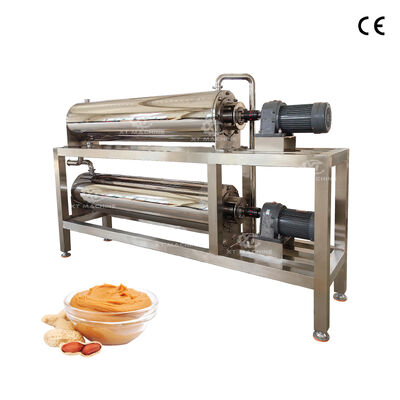 Un buon prezzo. Macchina automatica per la produzione di burro di arachidi e pasta di noci in acciaio inossidabile con PLC e serbatoio di raffreddamento in linea